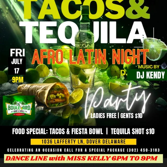 Tacos & Tequila Afro Latin Night