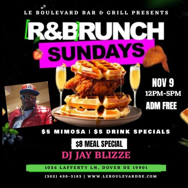 R&B Brunch Sundays in Dover, DE!