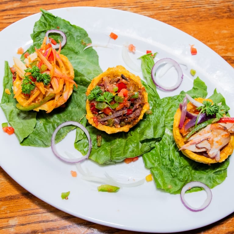 Lunch at Our Haitian-Caribbean Restaurant